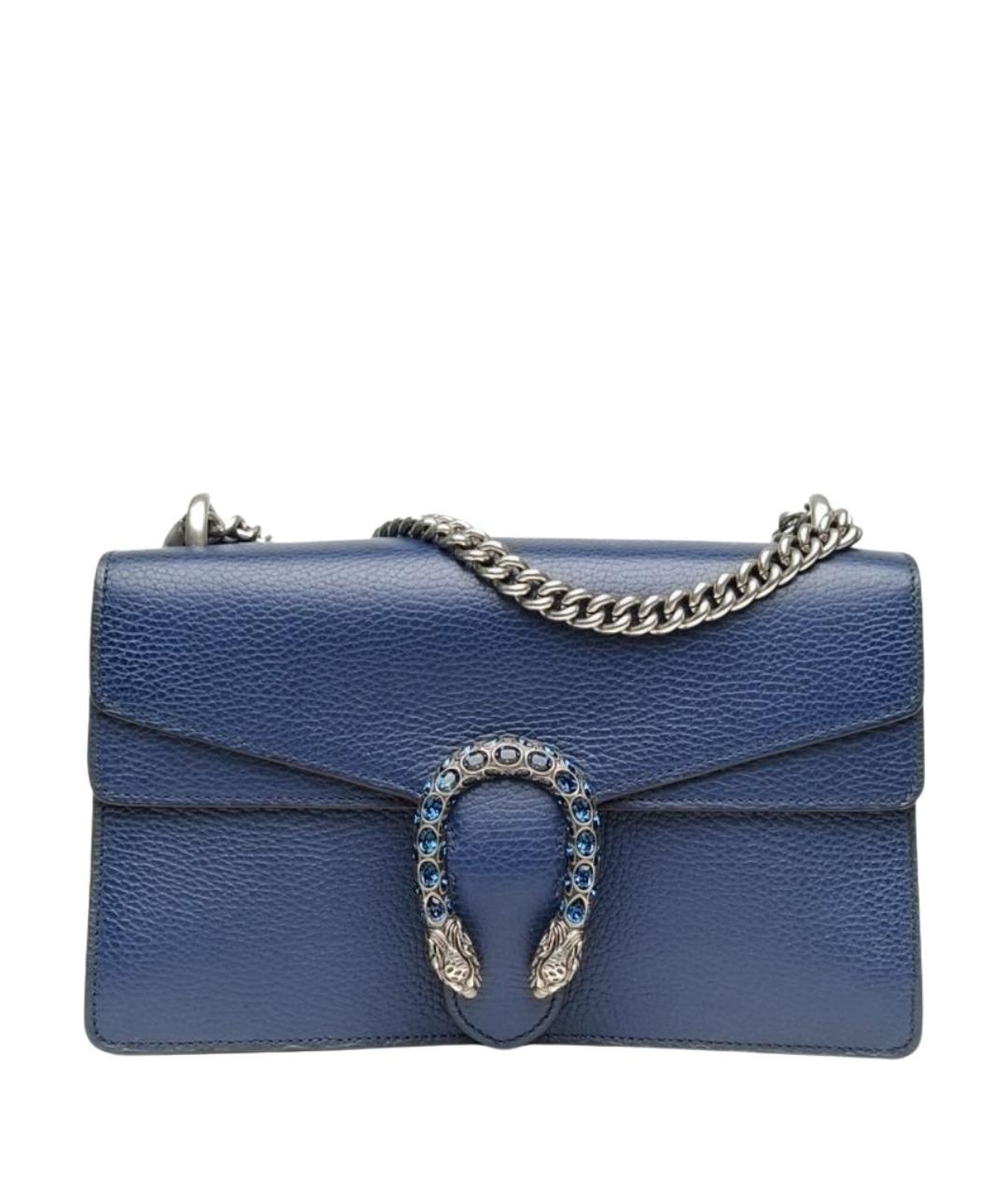 GUCCI Синяя кожаная сумка через плечо, фото 1