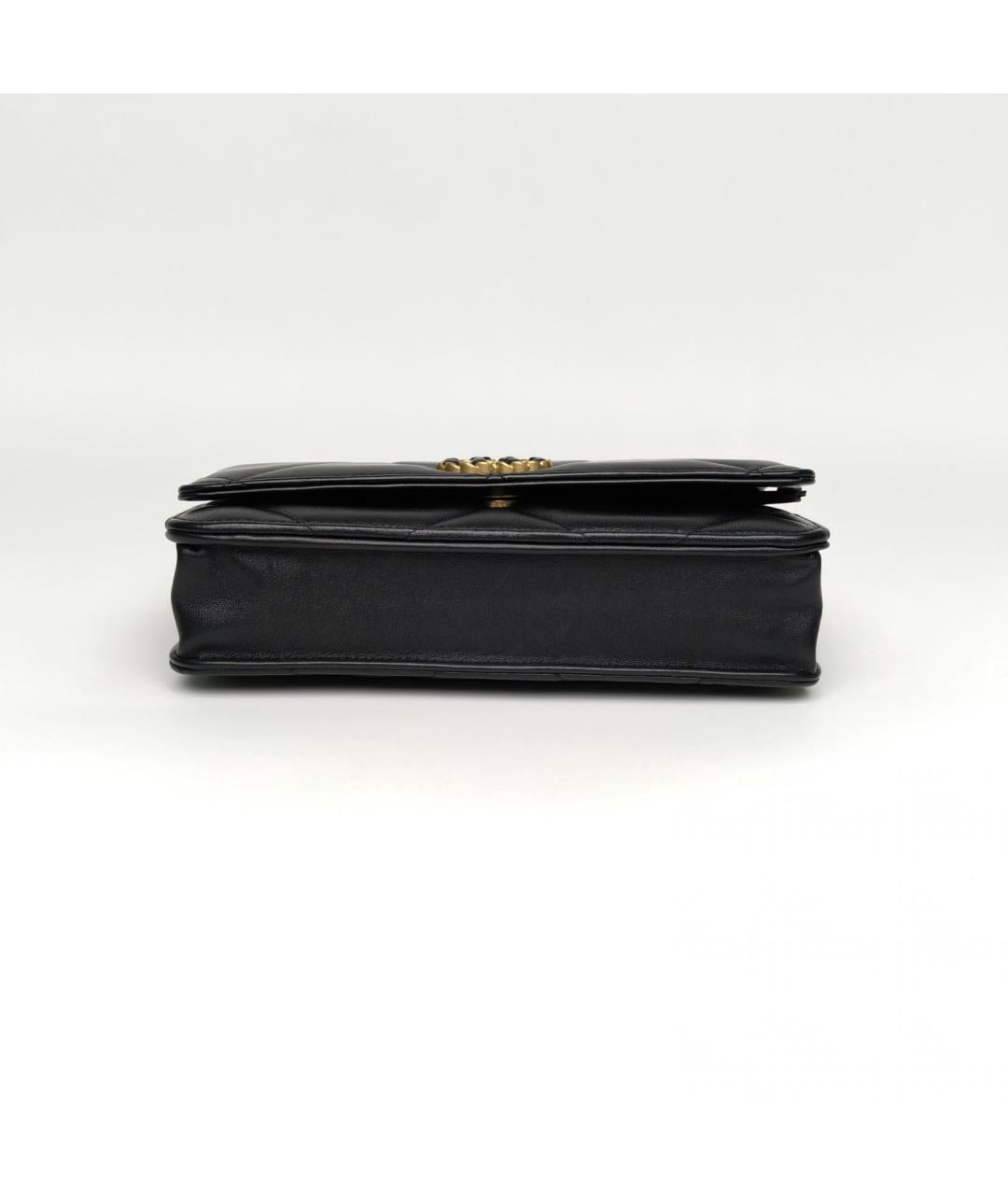 CHANEL Черная кожаная сумка через плечо, фото 4