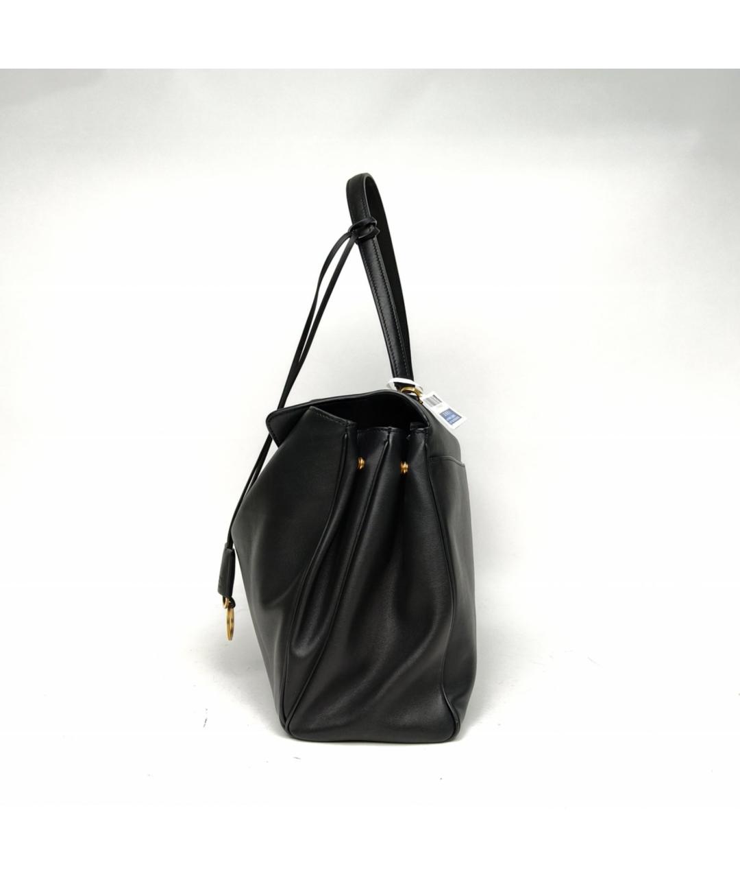 BALENCIAGA Черная кожаная сумка через плечо, фото 3