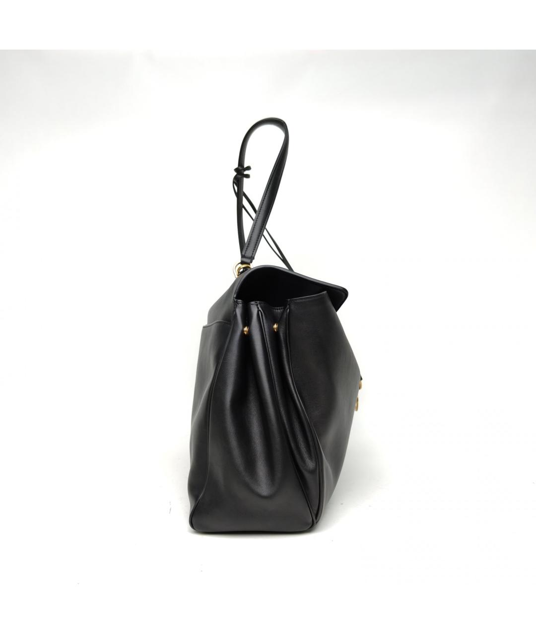 BALENCIAGA Черная кожаная сумка через плечо, фото 5