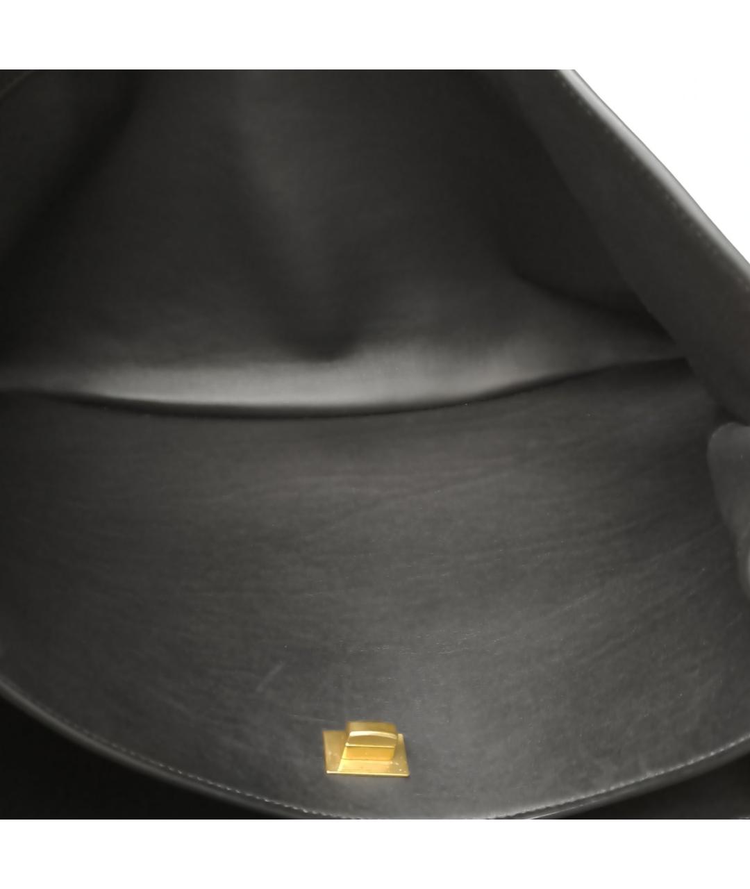 BALENCIAGA Черная кожаная сумка через плечо, фото 9