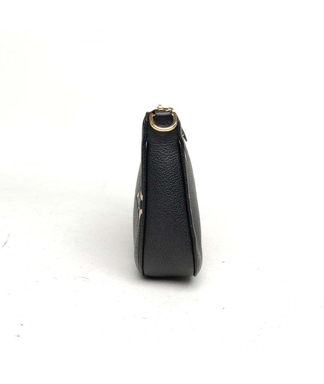 LOUIS VUITTON Черная кожаная сумка через плечо, фото 5