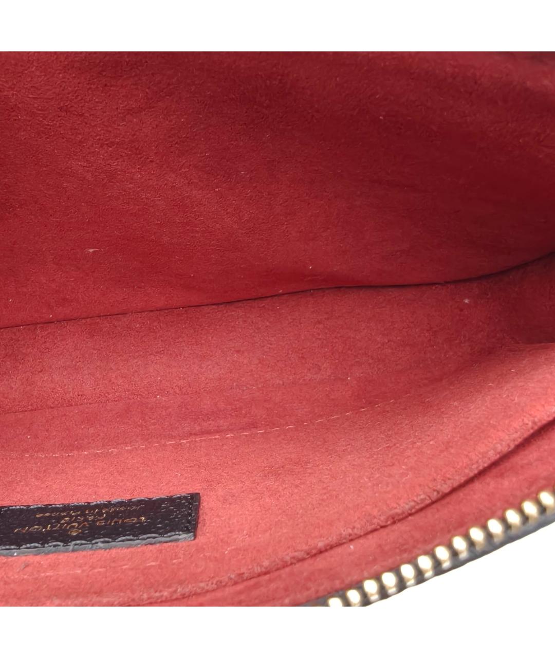 LOUIS VUITTON Черная кожаная сумка через плечо, фото 7