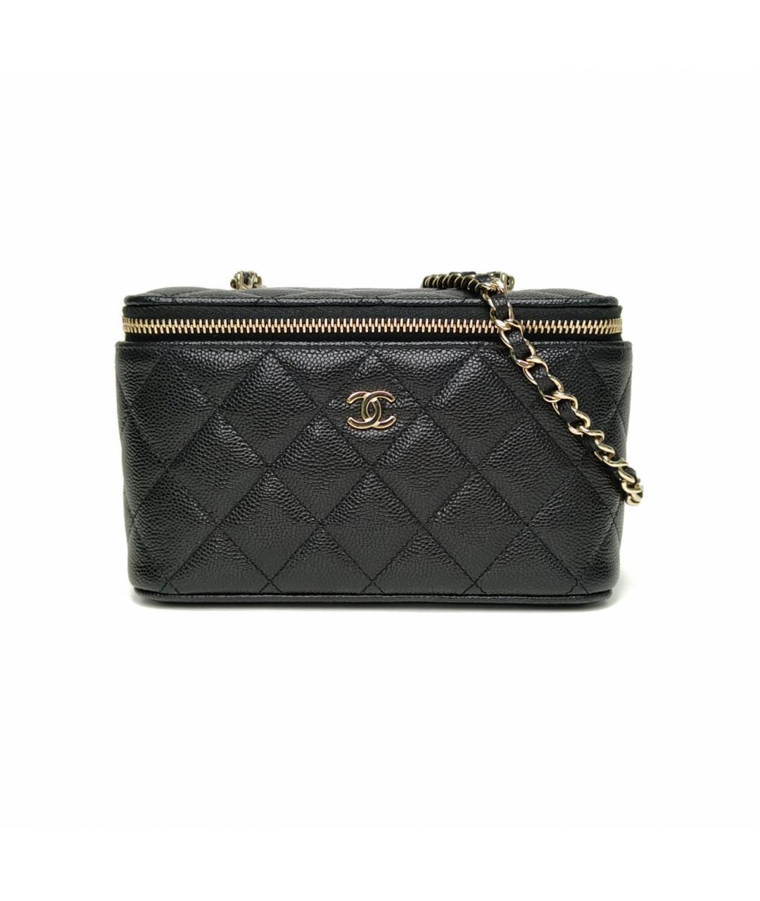 CHANEL Черная кожаная сумка через плечо, фото 2