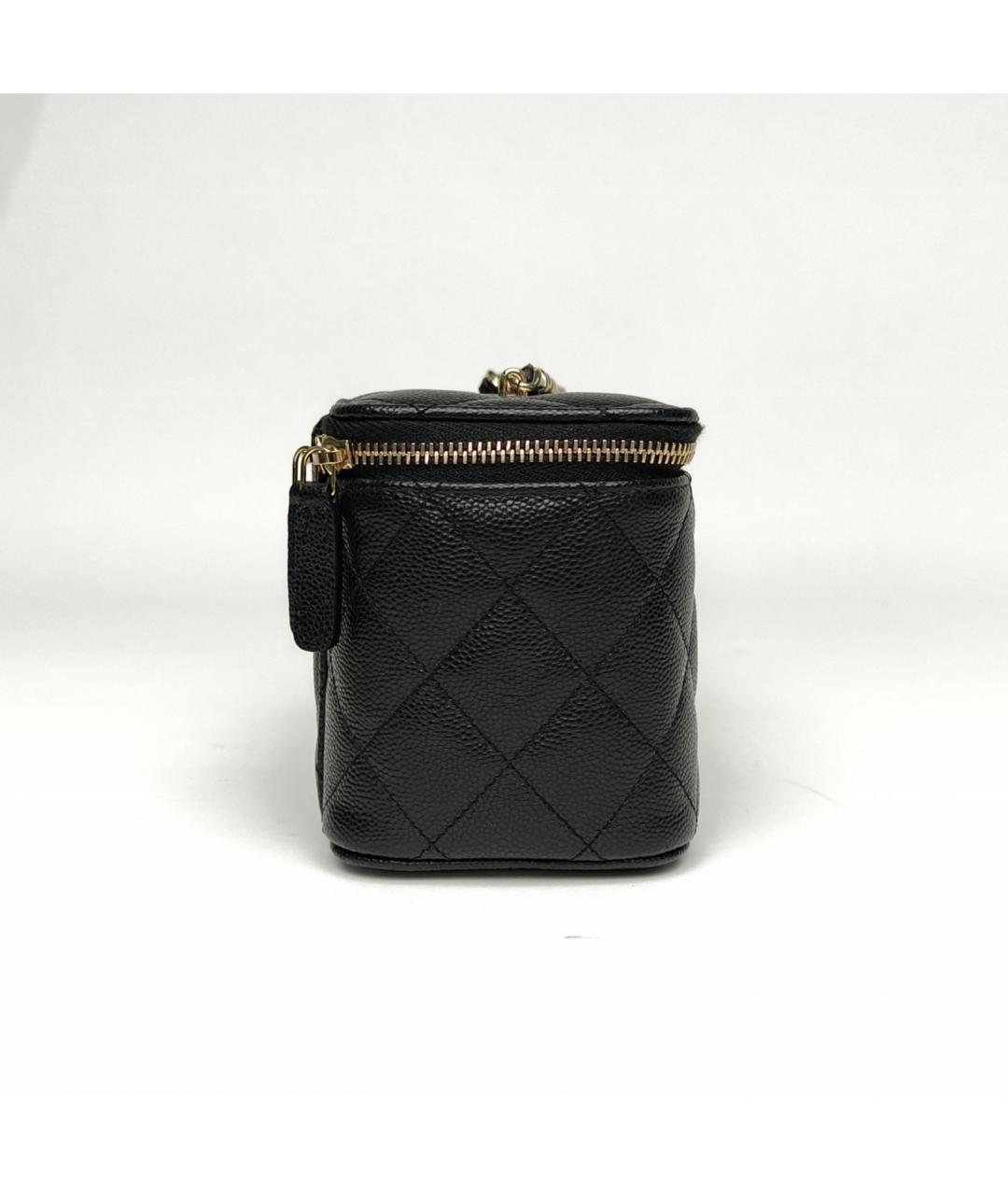 CHANEL Черная кожаная сумка через плечо, фото 5