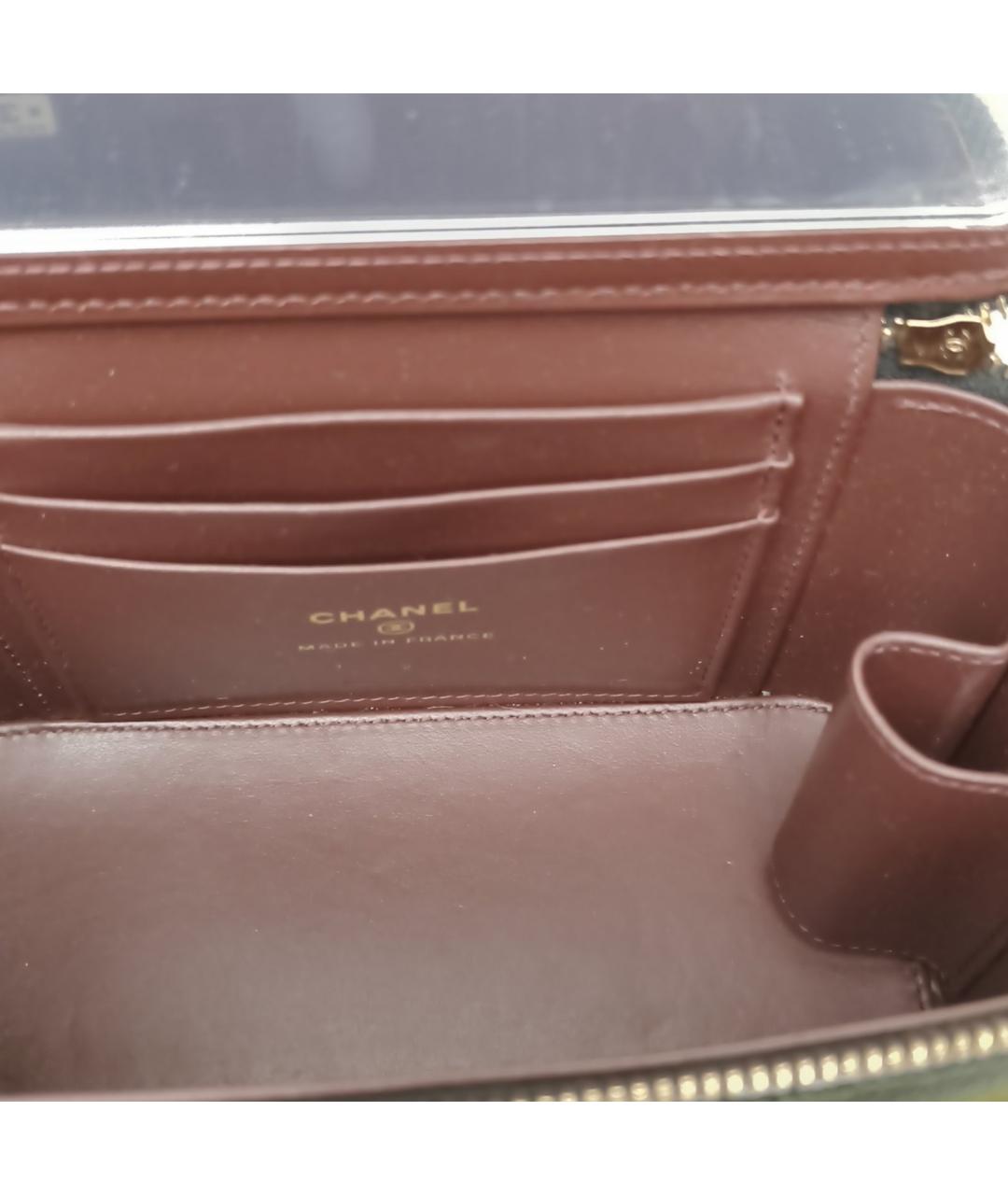 CHANEL Черная кожаная сумка через плечо, фото 7