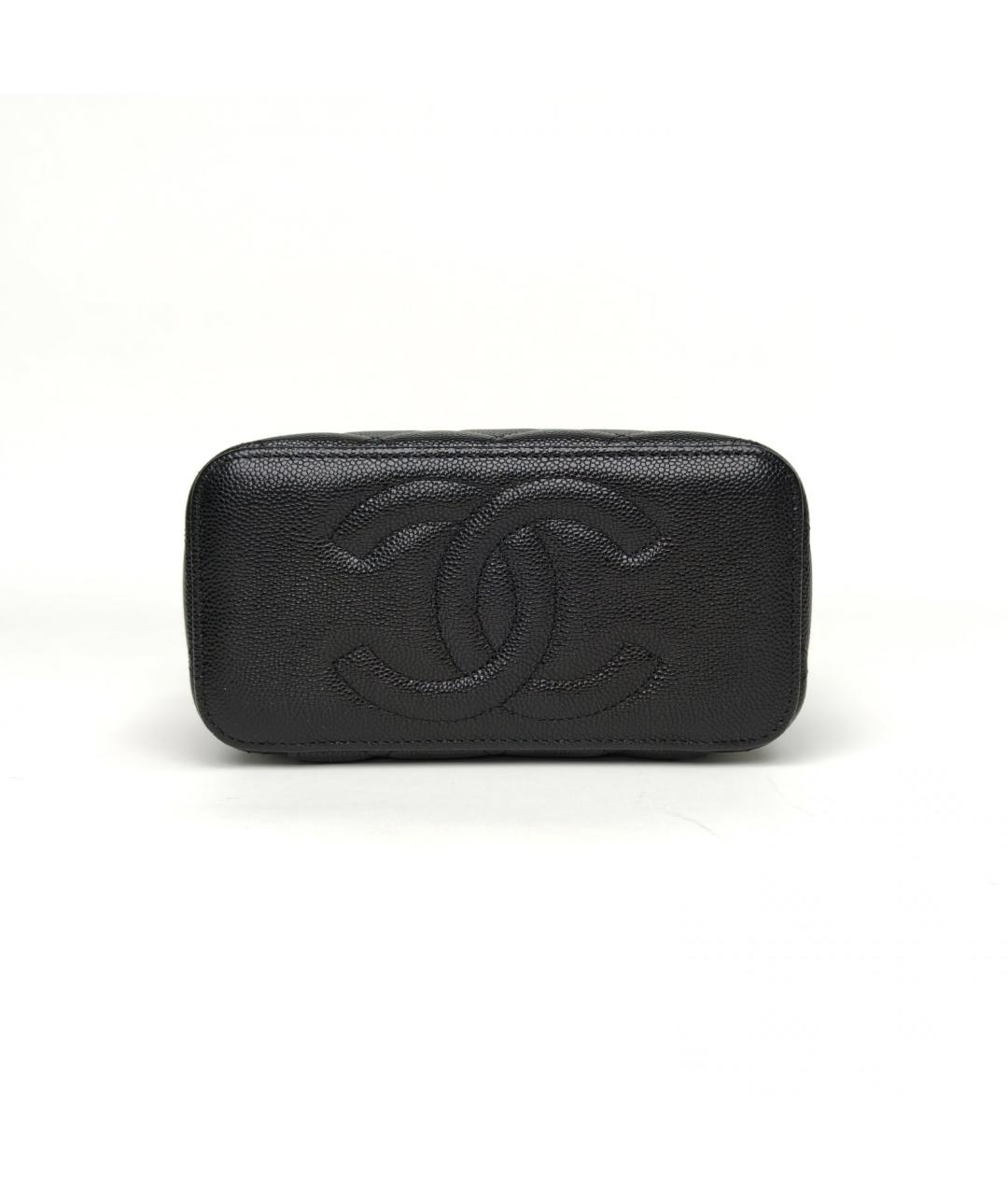 CHANEL Черная кожаная сумка через плечо, фото 6