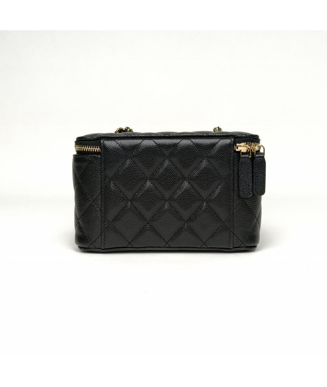 CHANEL Черная кожаная сумка через плечо, фото 4