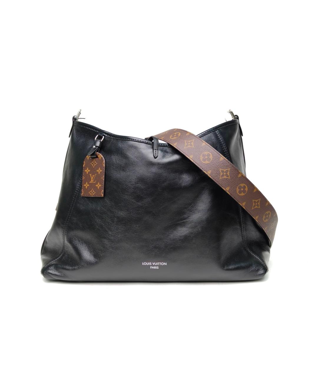 LOUIS VUITTON Черная кожаная сумка через плечо, фото 2