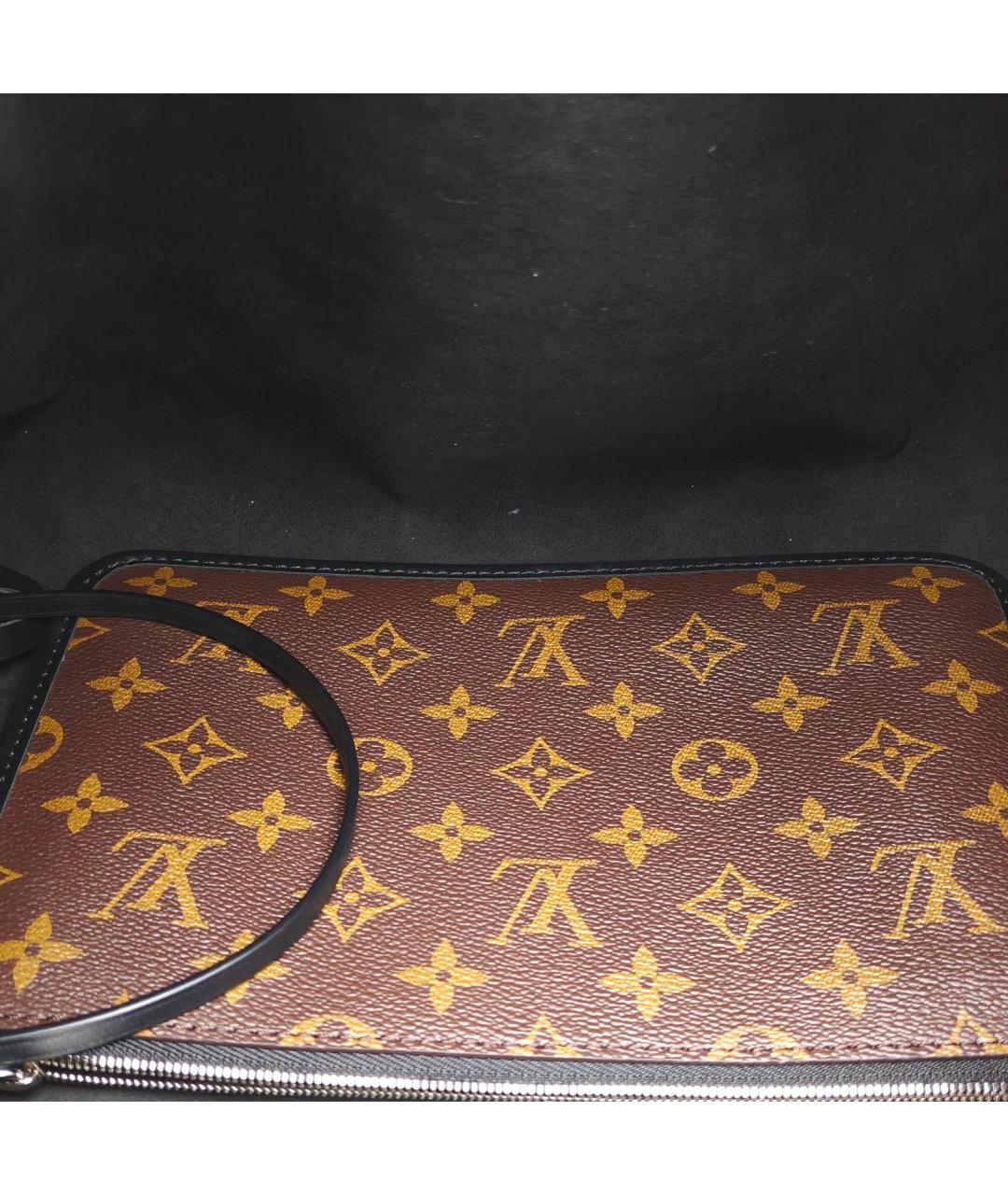 LOUIS VUITTON Черная кожаная сумка через плечо, фото 7