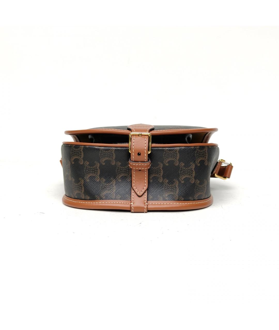 CELINE Коричневая сумка через плечо, фото 6