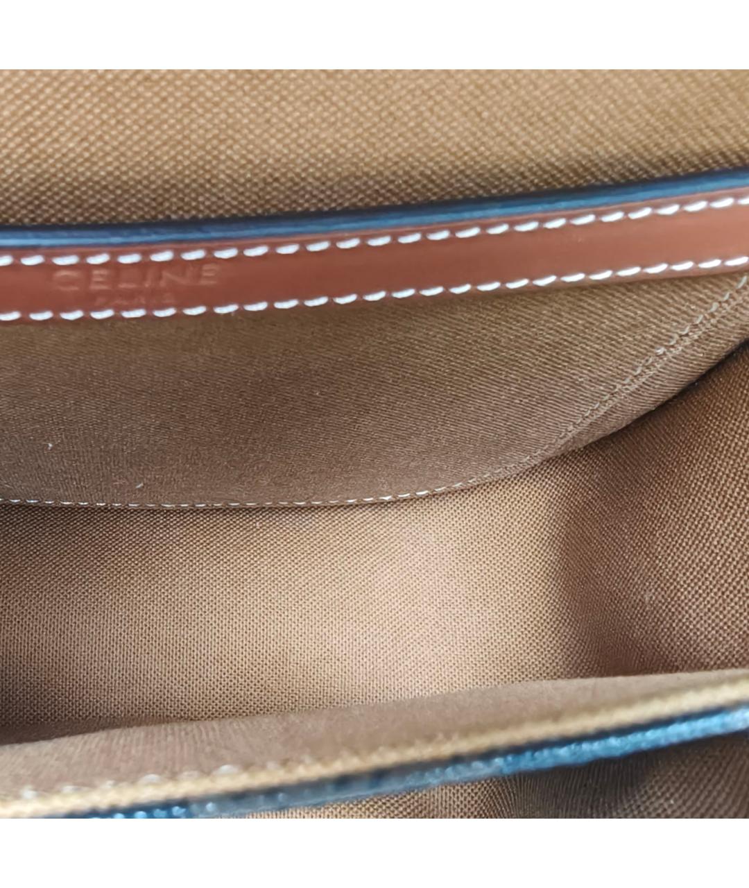 CELINE Коричневая сумка через плечо, фото 7