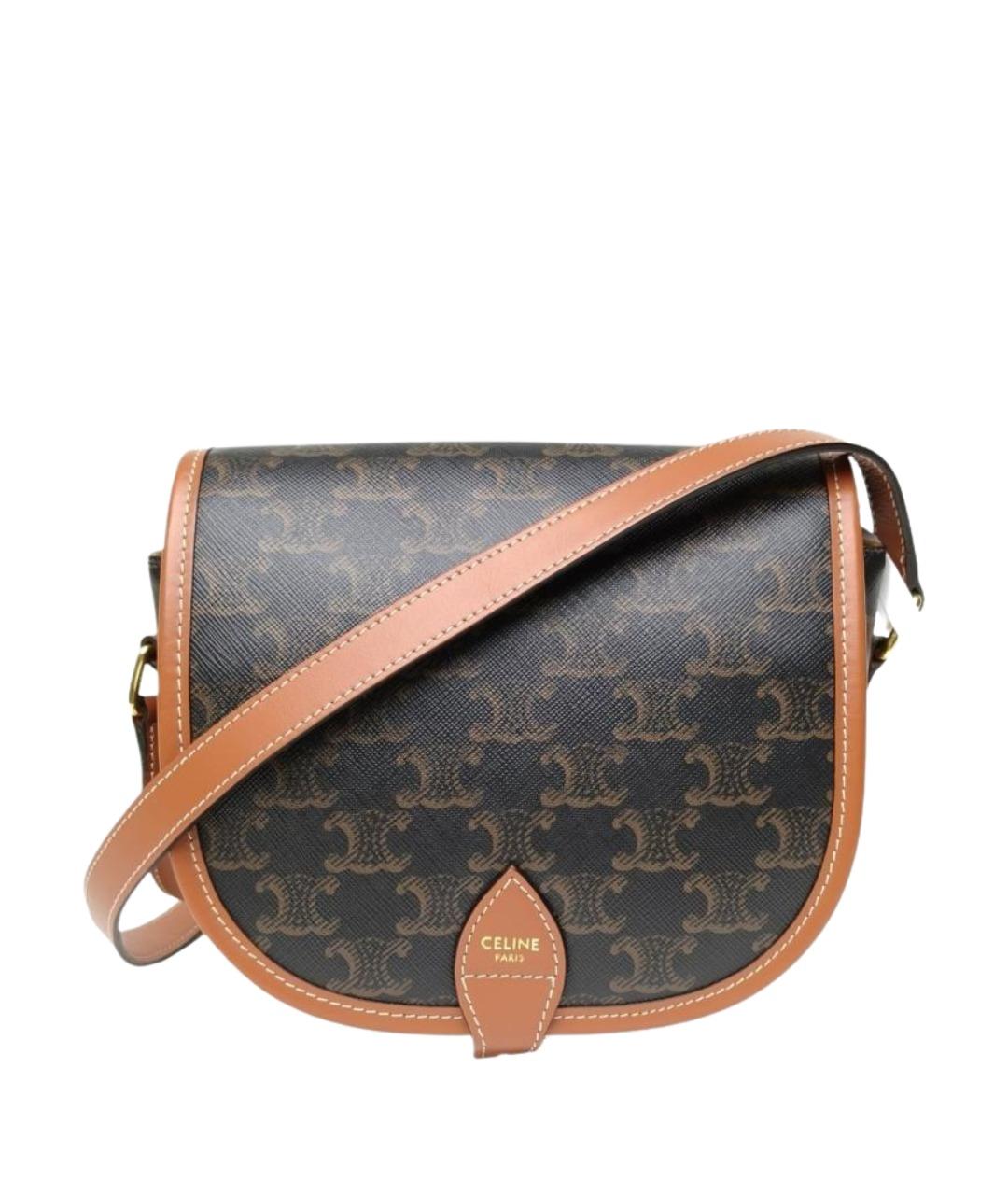 CELINE Коричневая сумка через плечо, фото 1