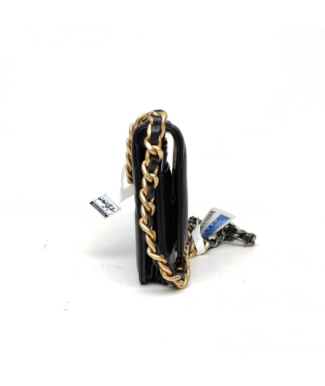 CHANEL Черная кожаная сумка через плечо, фото 5