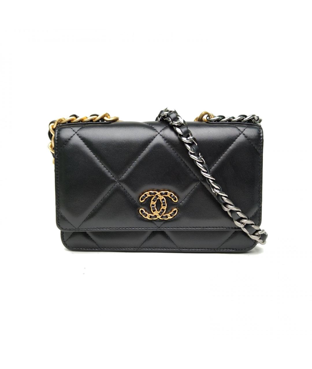 CHANEL Черная кожаная сумка через плечо, фото 2