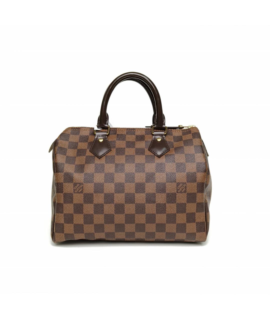 LOUIS VUITTON Коричневая кожаная сумка с короткими ручками, фото 2