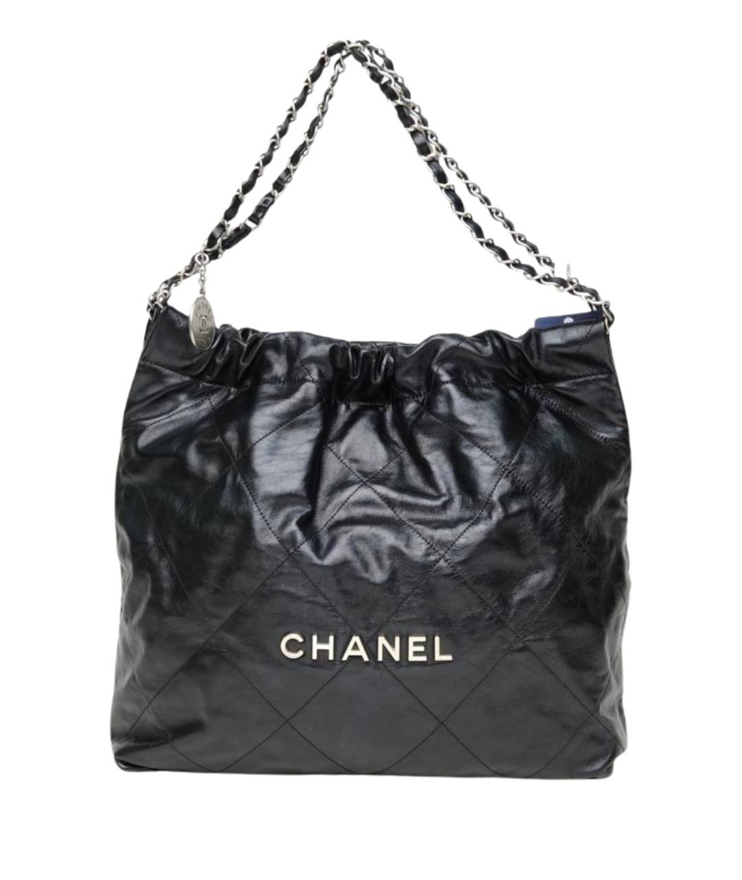 CHANEL Черная кожаная сумка тоут, фото 1