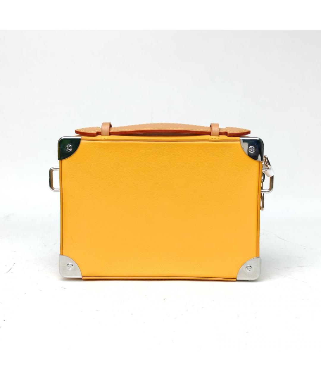 LOUIS VUITTON Желтая кожаная сумка через плечо, фото 4