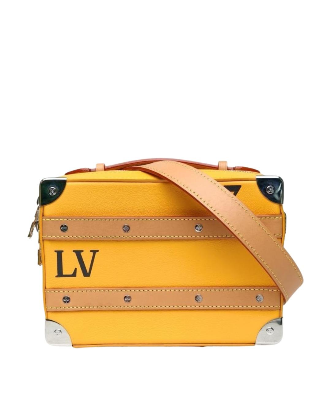 LOUIS VUITTON Желтая кожаная сумка через плечо, фото 1