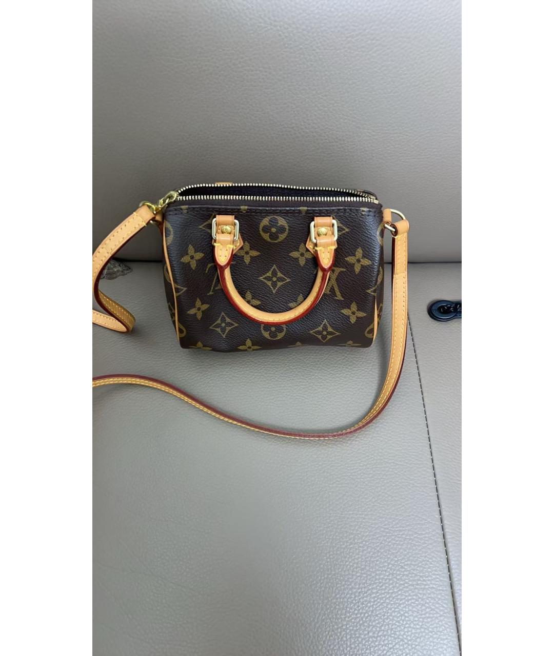 LOUIS VUITTON Коричневая сумка с короткими ручками, фото 9