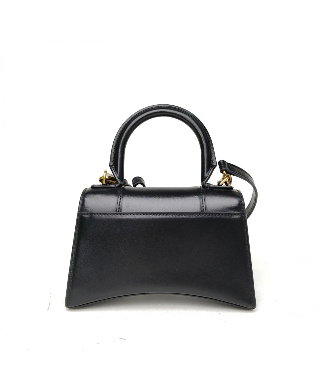 BALENCIAGA Черная кожаная сумка с короткими ручками, фото 4