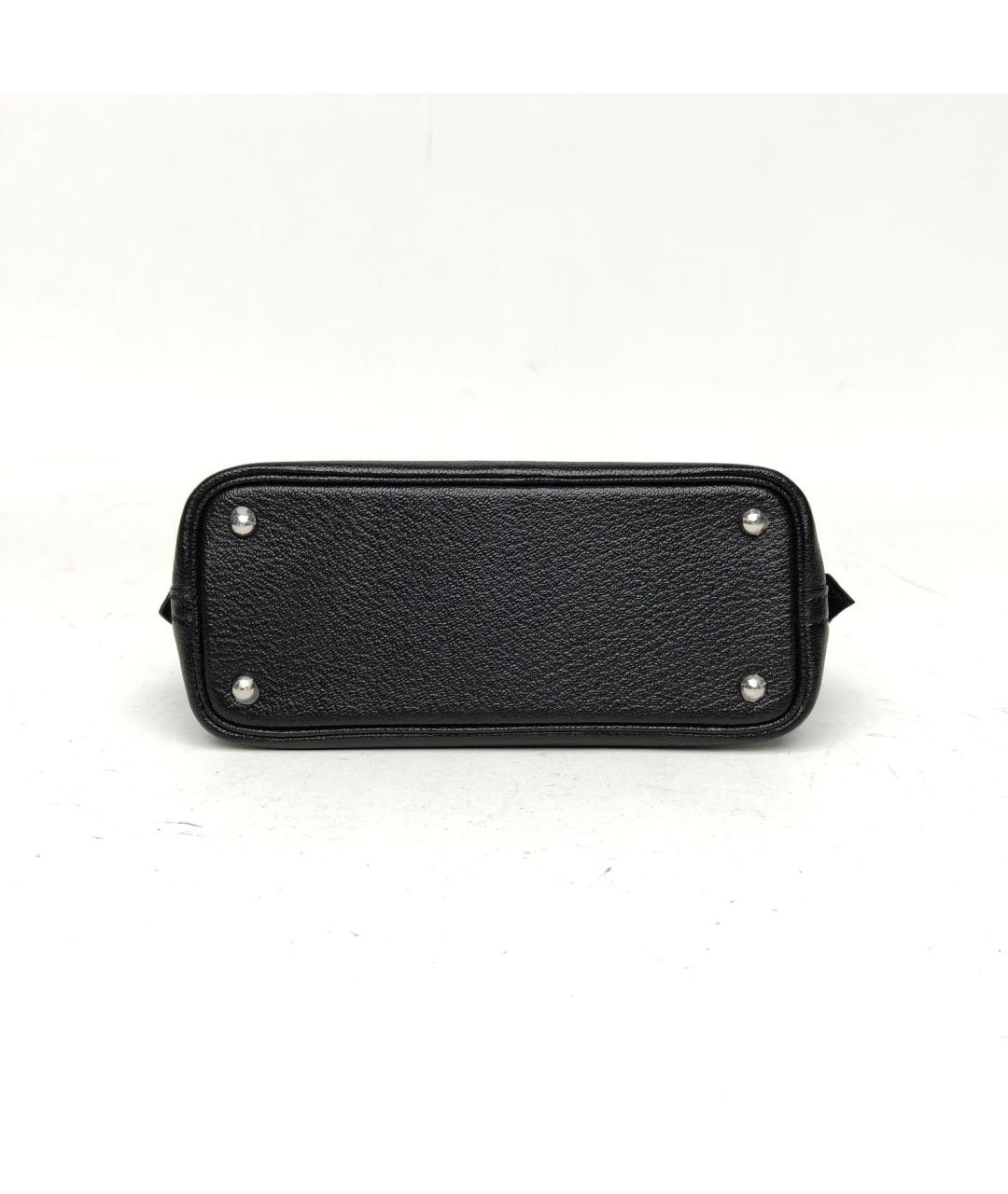 HERMES Черная кожаная сумка через плечо, фото 6