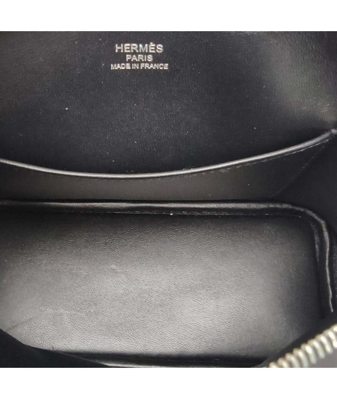 HERMES Черная кожаная сумка через плечо, фото 7