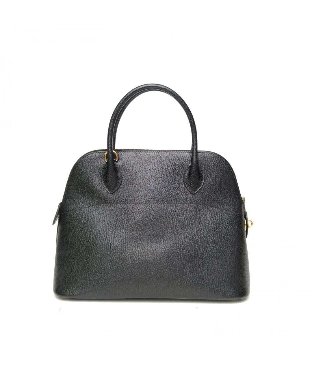 HERMES Черная сумка с короткими ручками, фото 4