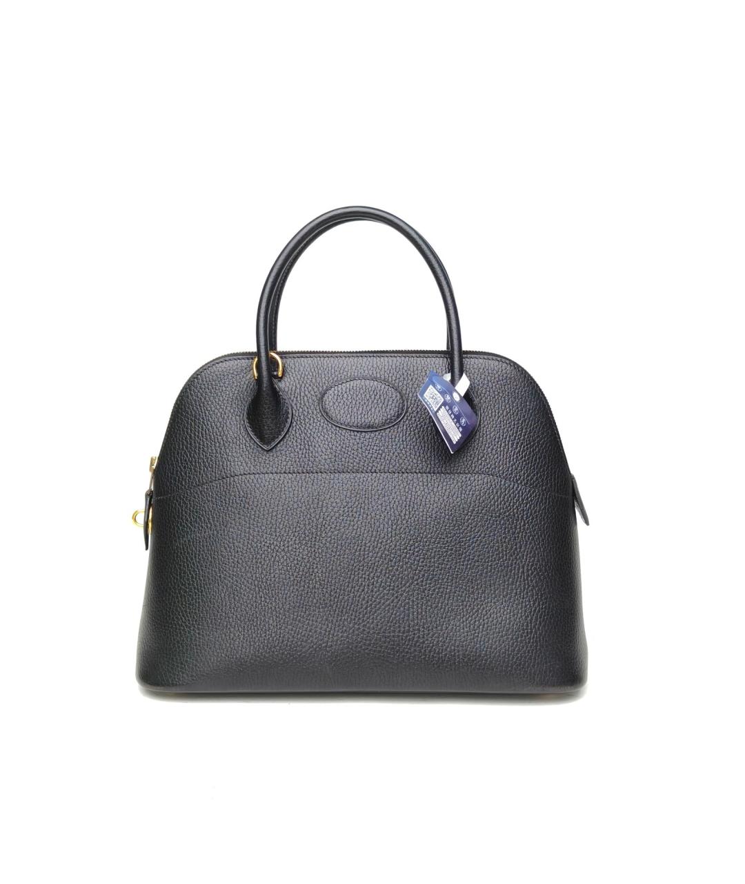 HERMES Черная сумка с короткими ручками, фото 2