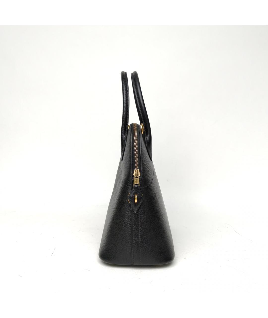 HERMES Черная сумка с короткими ручками, фото 5