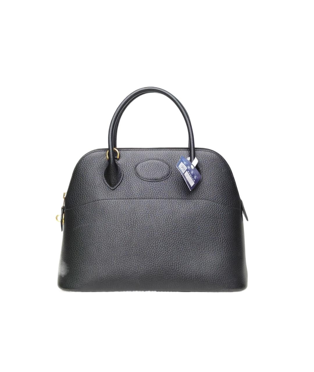 HERMES Черная сумка с короткими ручками, фото 1