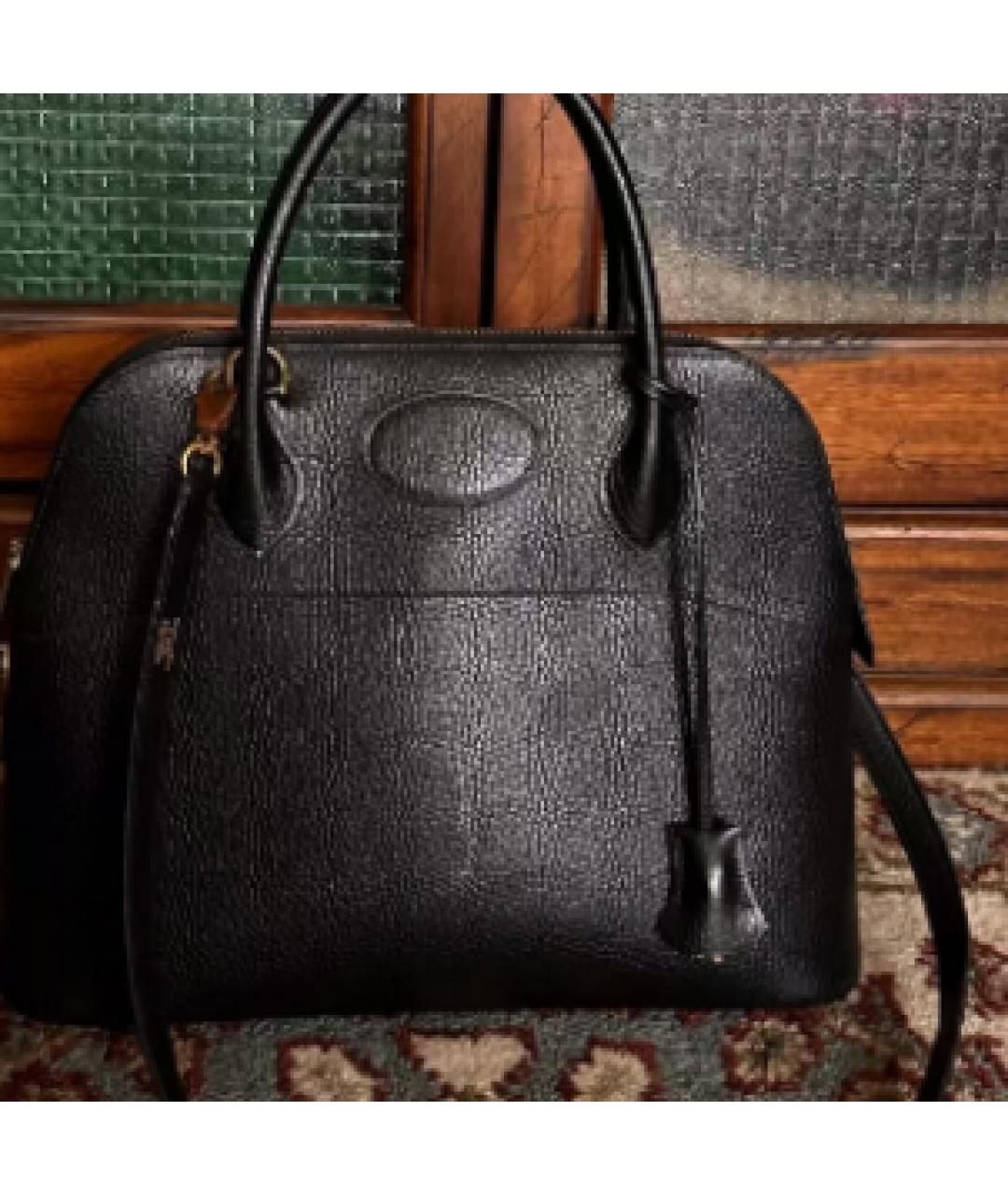 HERMES Черная сумка с короткими ручками, фото 9