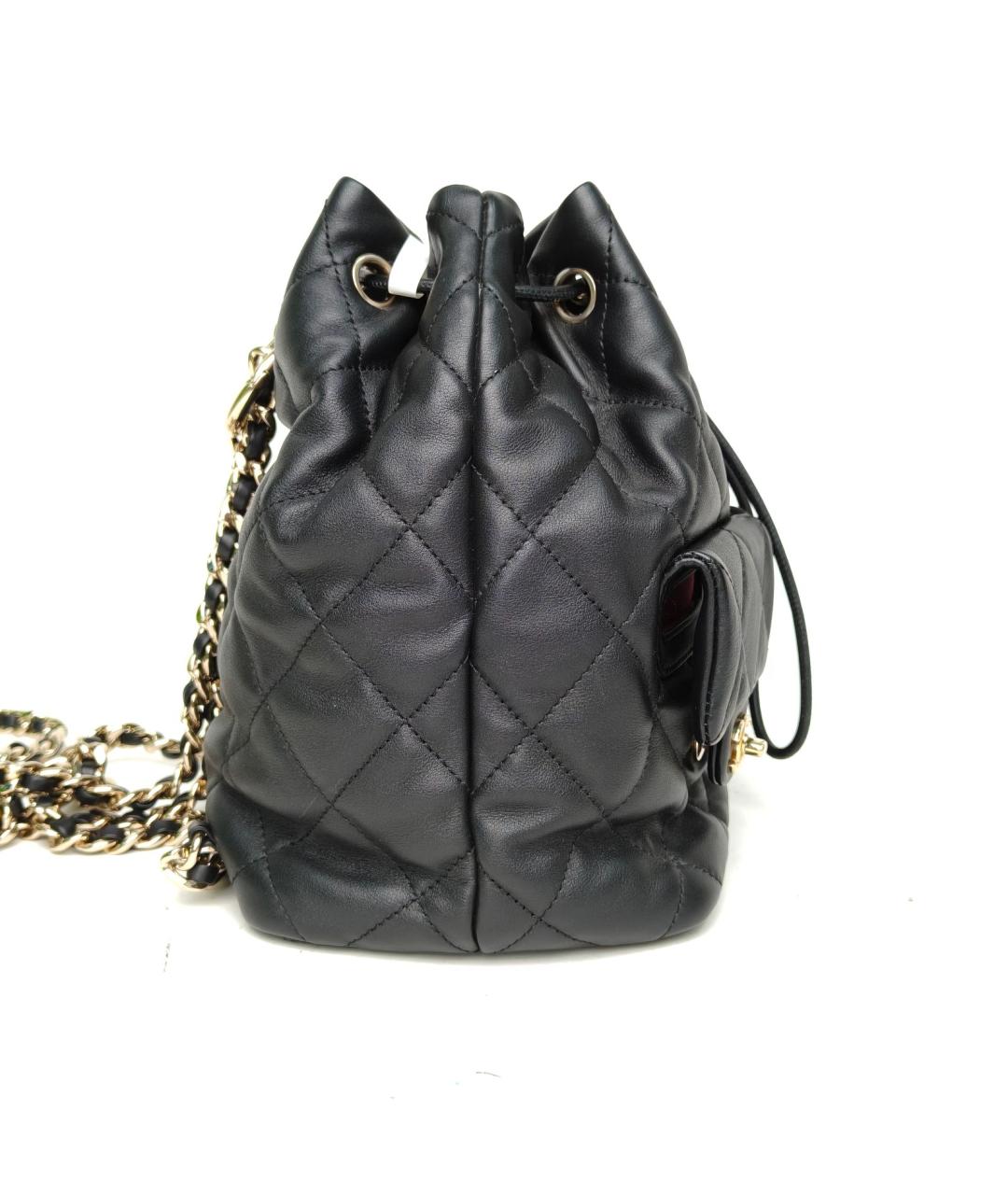 CHANEL Черный кожаный рюкзак, фото 5