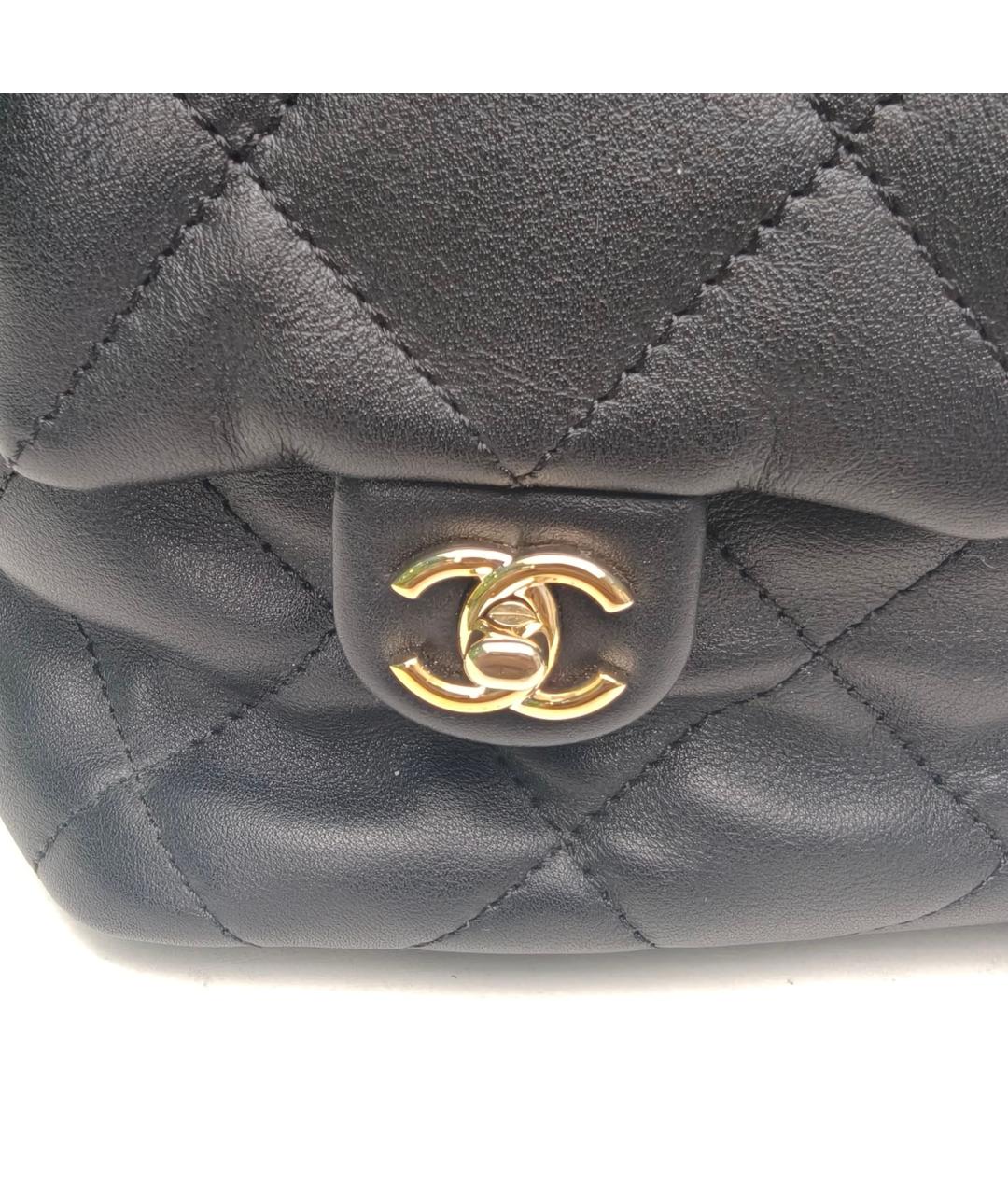 CHANEL Черный кожаный рюкзак, фото 8