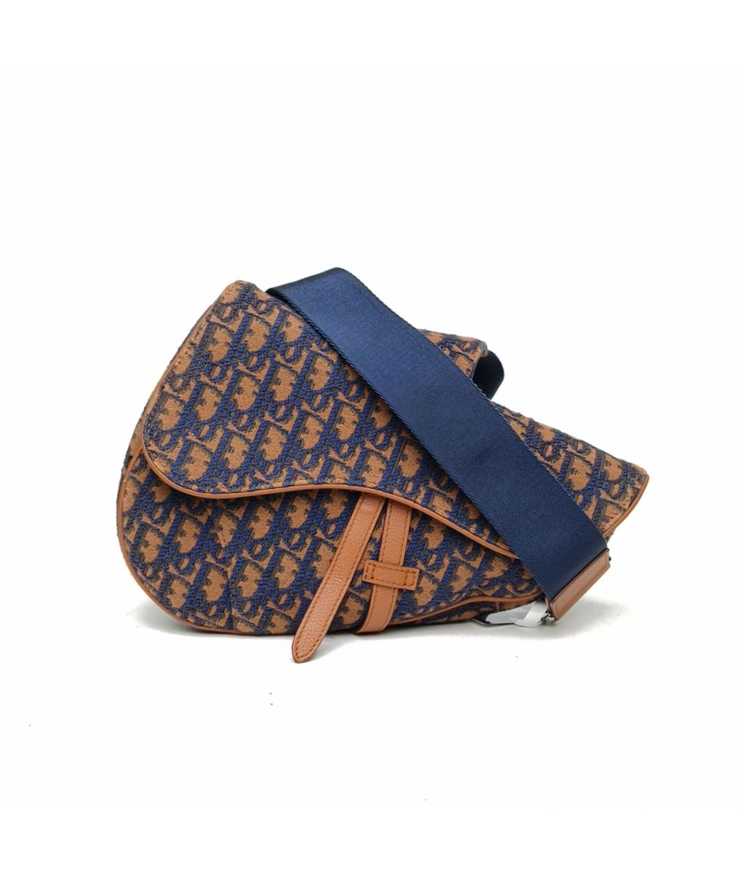 CHRISTIAN DIOR Оранжевая жаккардовая сумка через плечо, фото 2