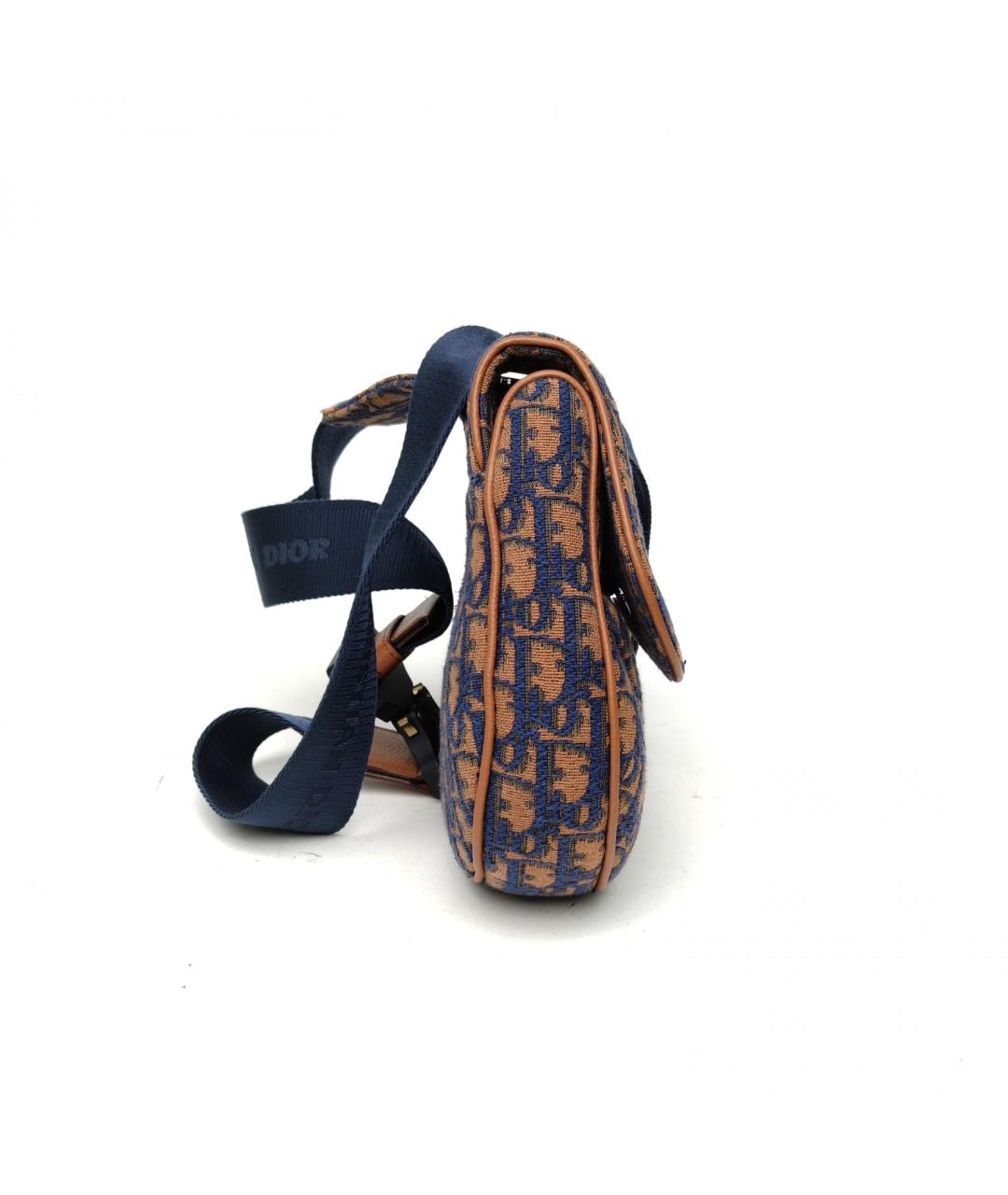 CHRISTIAN DIOR Оранжевая жаккардовая сумка через плечо, фото 5