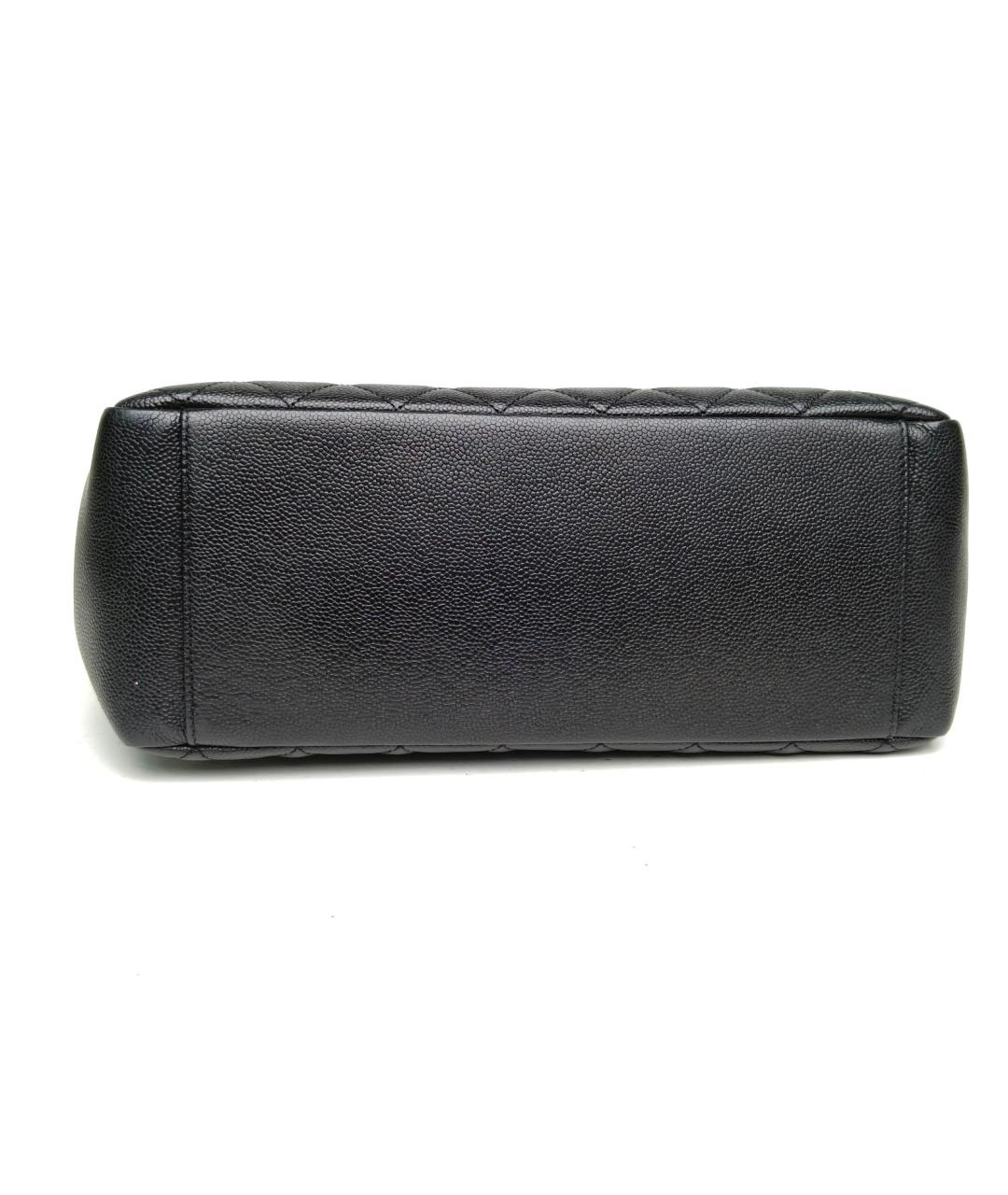 CHANEL Черная кожаная сумка тоут, фото 8