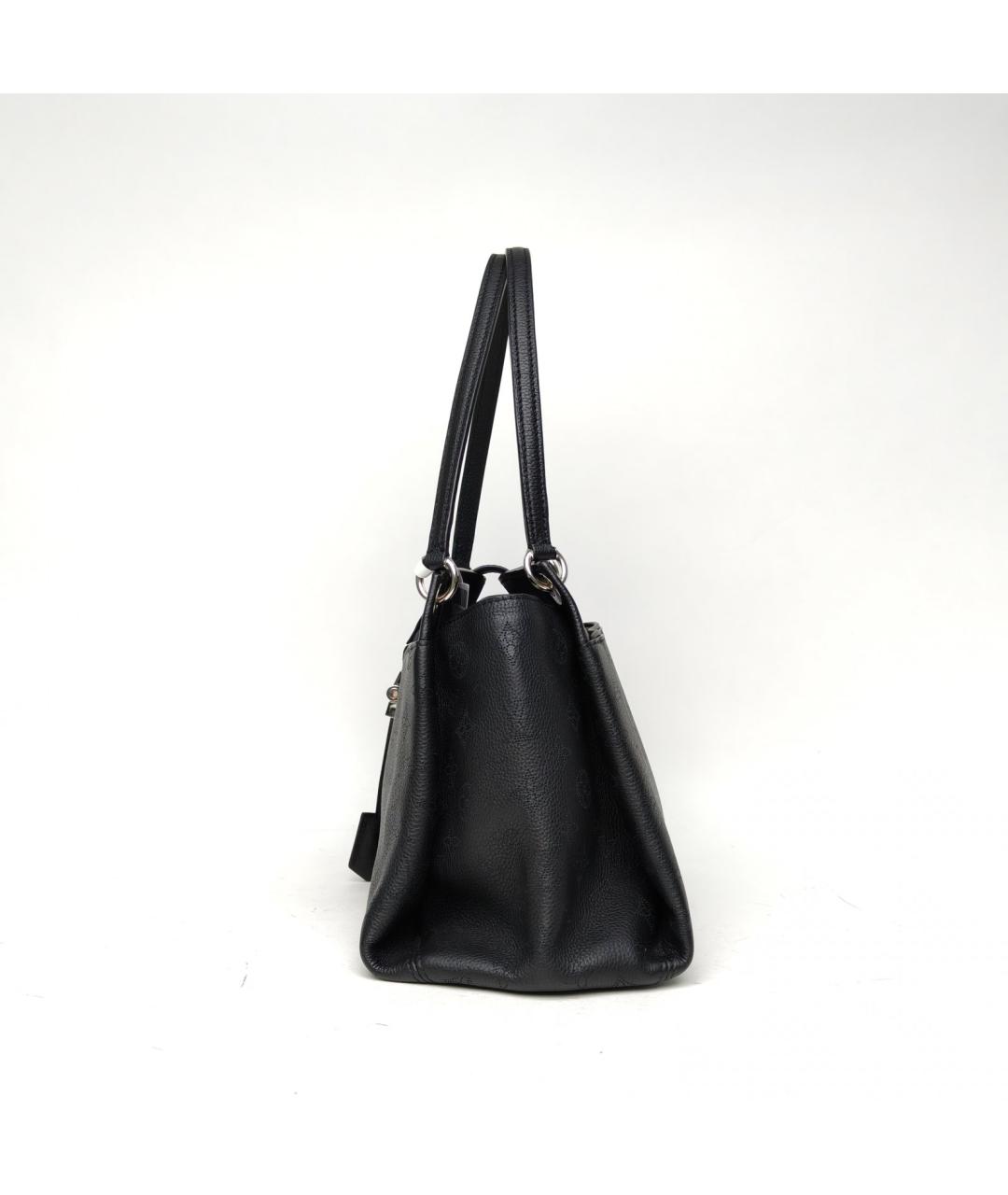 LOUIS VUITTON Черная кожаная сумка через плечо, фото 3