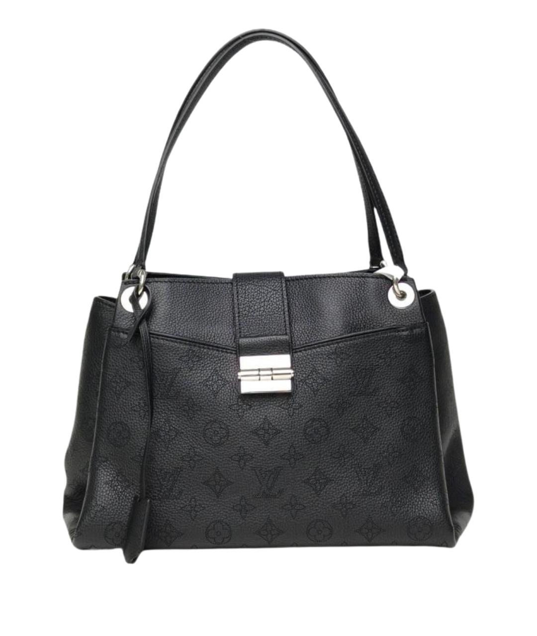 LOUIS VUITTON Черная кожаная сумка через плечо, фото 1