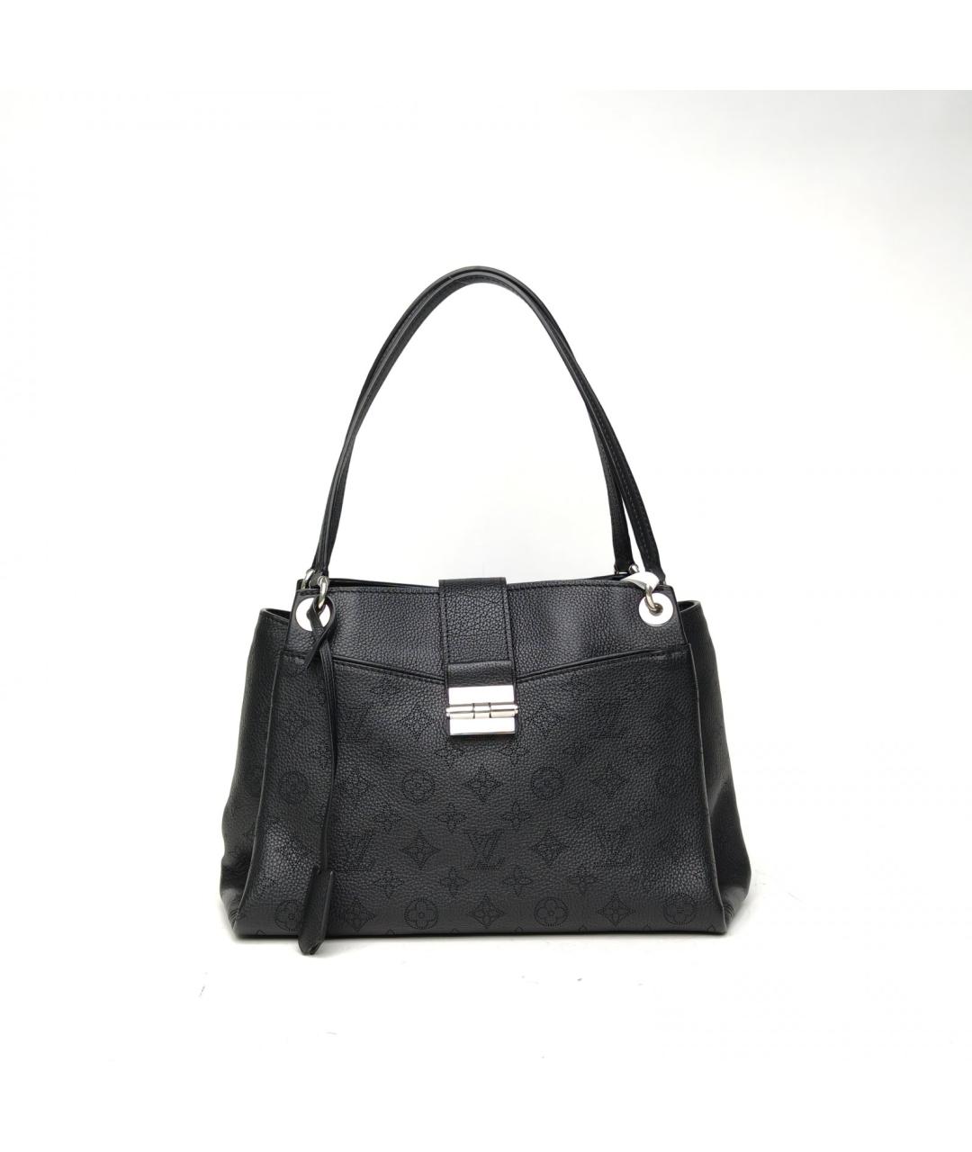 LOUIS VUITTON Черная кожаная сумка через плечо, фото 2