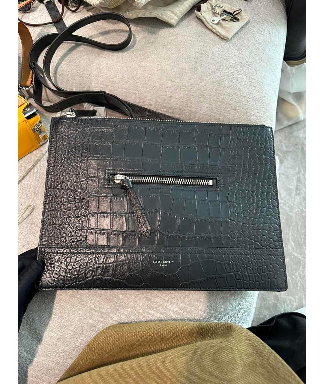 GIVENCHY Черная кожаная сумка через плечо, фото 8