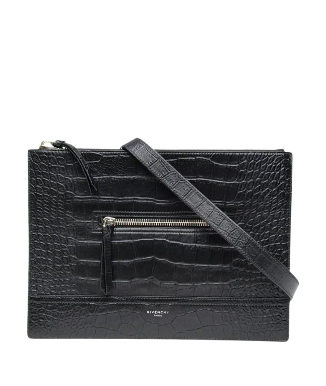 GIVENCHY Черная кожаная сумка через плечо, фото 1