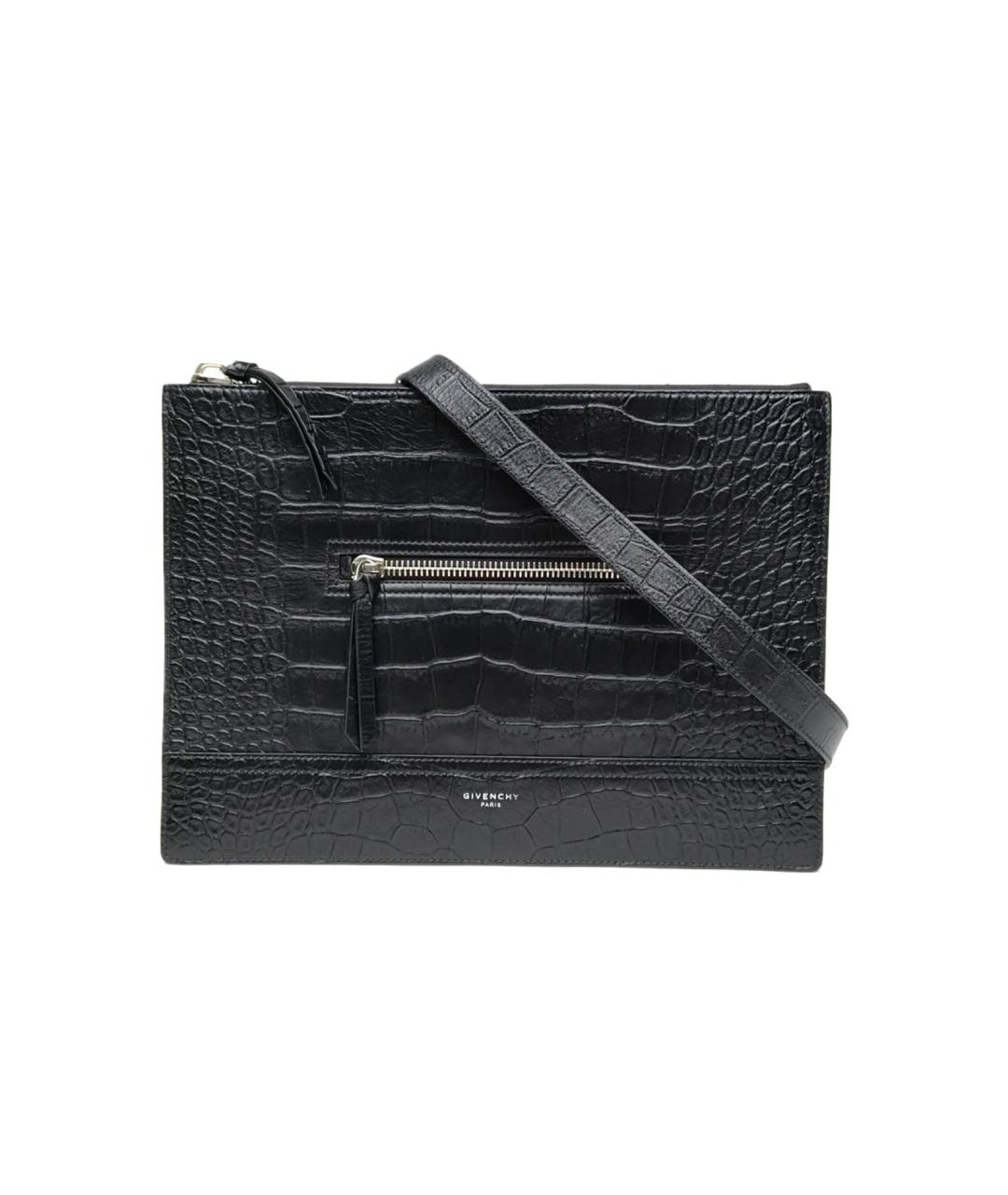 GIVENCHY Черная кожаная сумка через плечо, фото 9