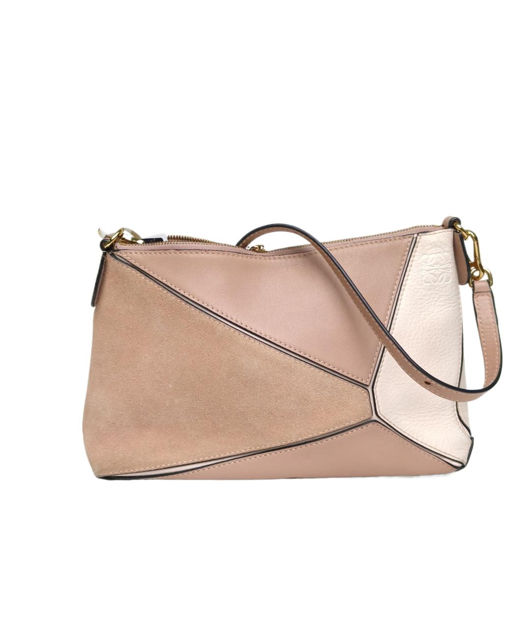 LOEWE Розовая кожаная сумка через плечо, фото 9