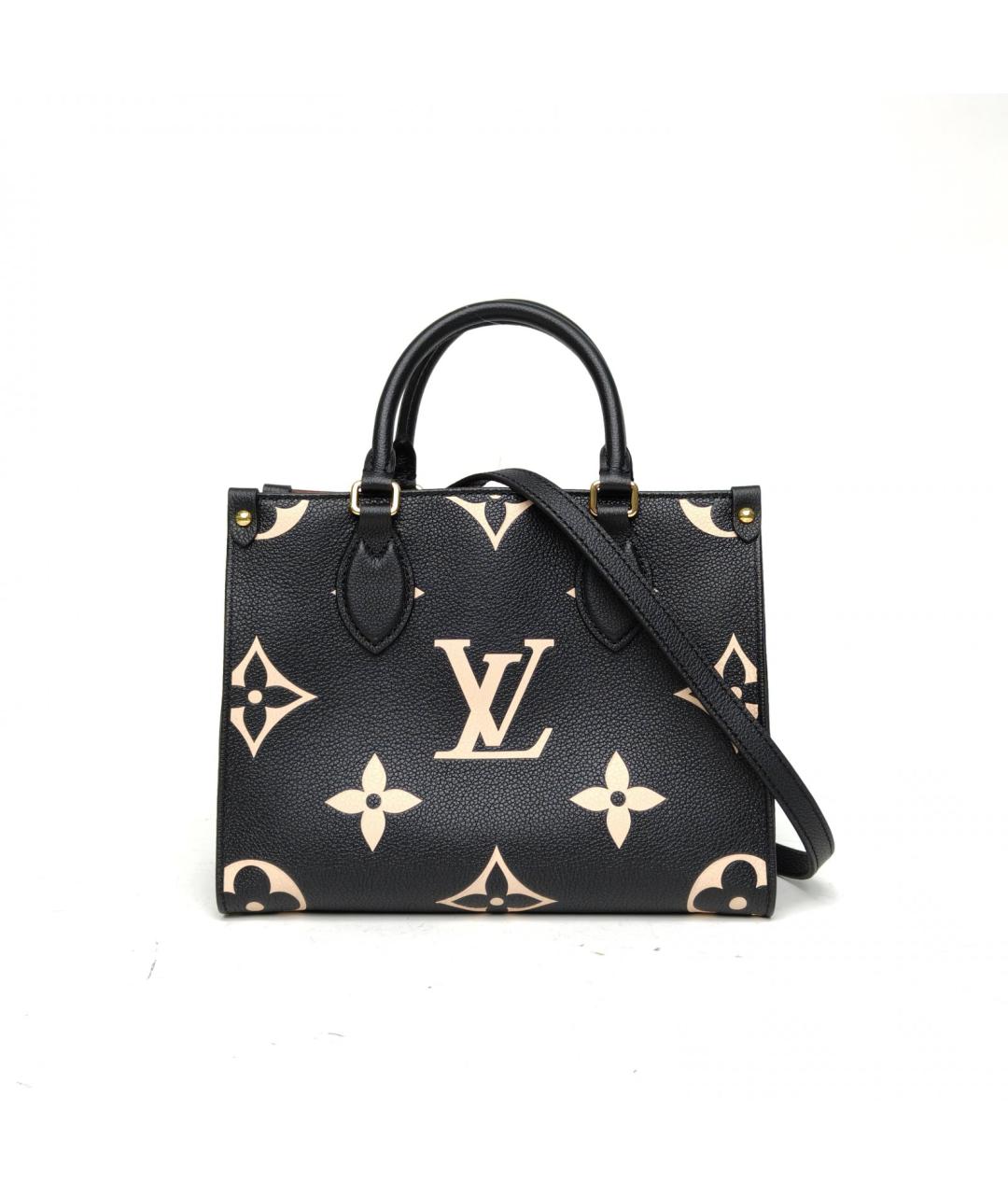 LOUIS VUITTON Черная кожаная сумка через плечо, фото 2