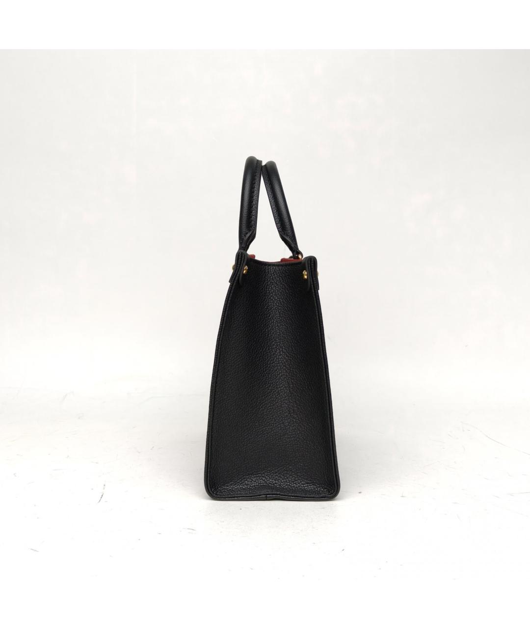 LOUIS VUITTON Черная кожаная сумка через плечо, фото 3