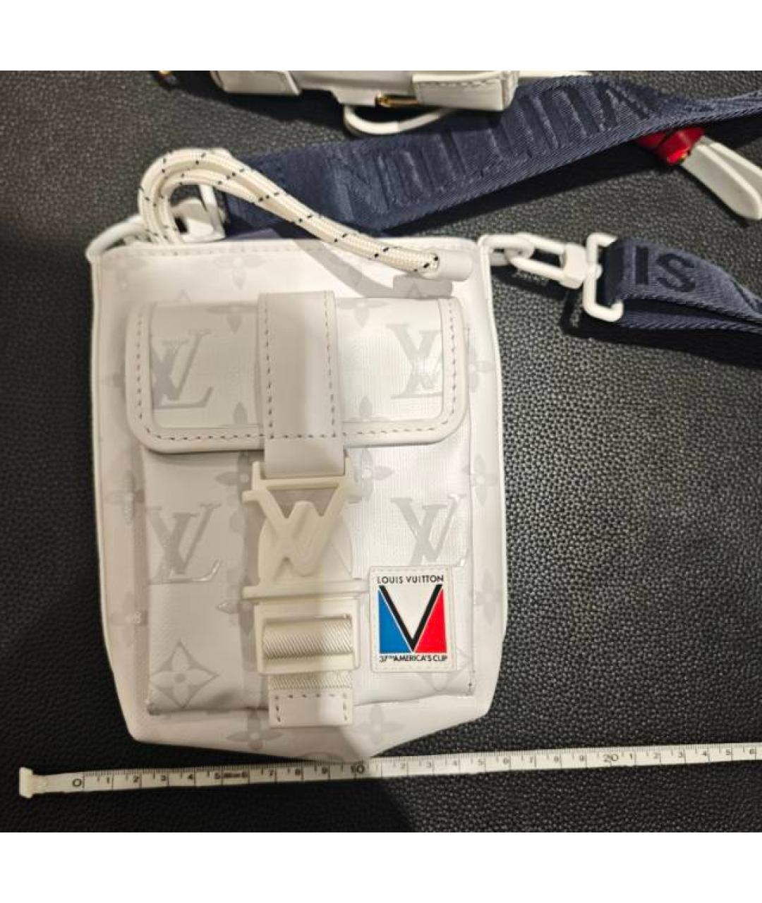 LOUIS VUITTON Белая сумка через плечо, фото 9