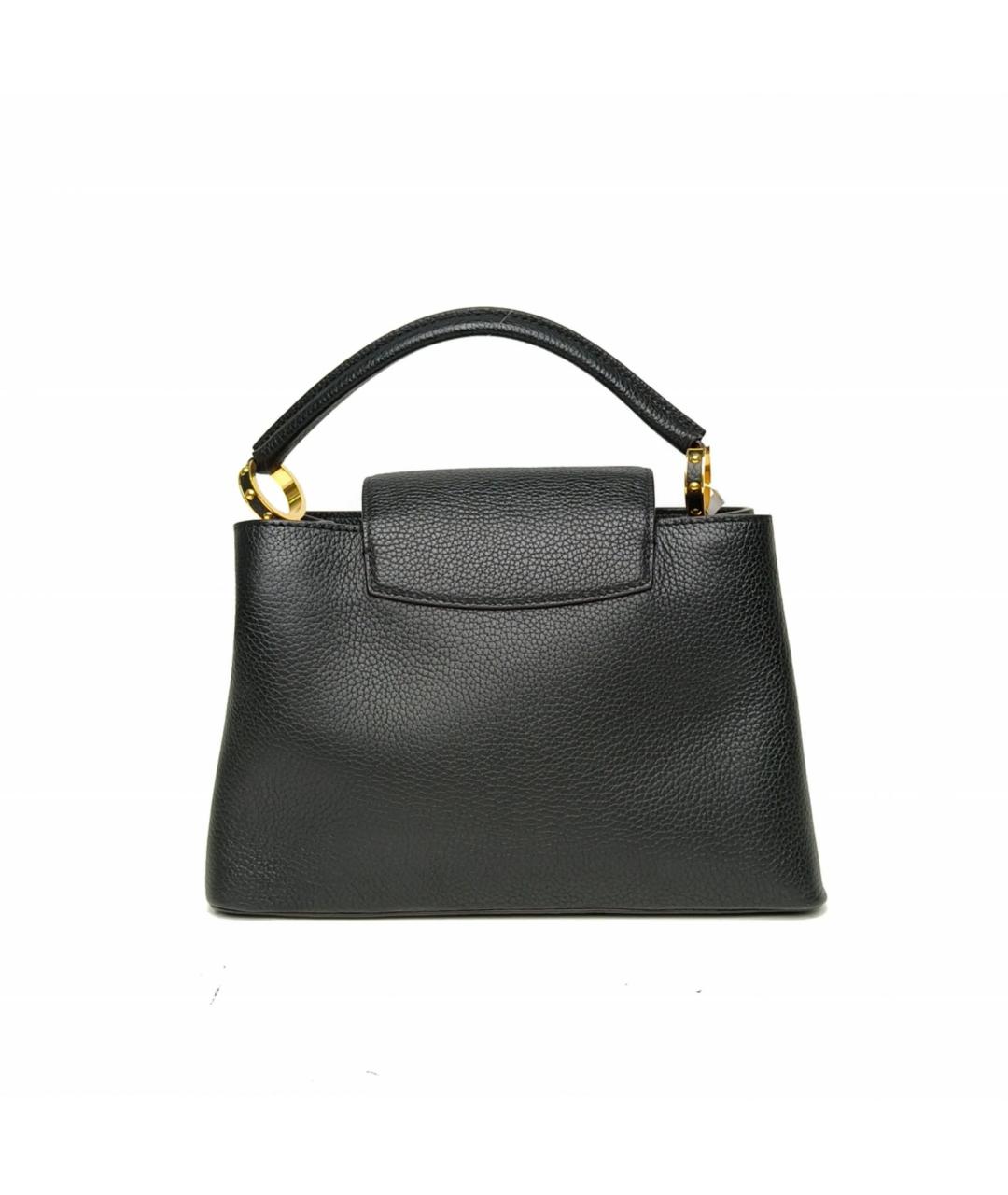 LOUIS VUITTON Черная кожаная сумка через плечо, фото 4