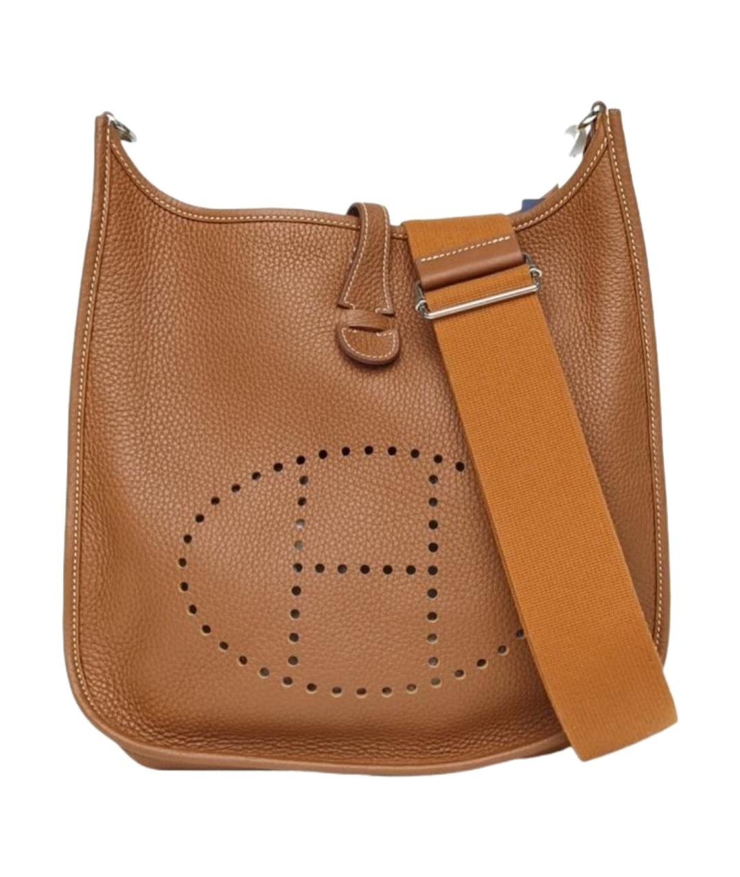 HERMES Коричневая сумка через плечо, фото 1