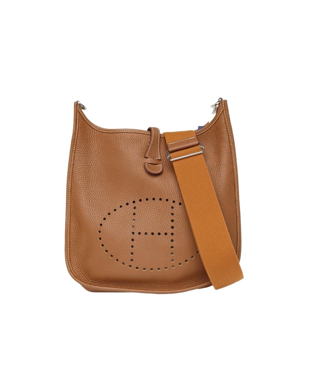 HERMES Коричневая сумка через плечо, фото 10